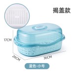 厂家货源方形沥水碗碟架 碗筷收纳柜翻盖防尘放碗架厨房收纳置物