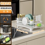 跨境沥水碗架厨房台面碗碟收纳架餐具筷子收纳盒亚马逊碗筷沥水架