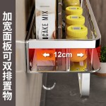 不锈钢厨房家用加厚调料架壁挂可拆卸多层多功能调味品置物架