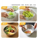 食品级不锈钢厨房洗菜篮子沥水盆网篮滤水果篮家用淘米篮洗米筛