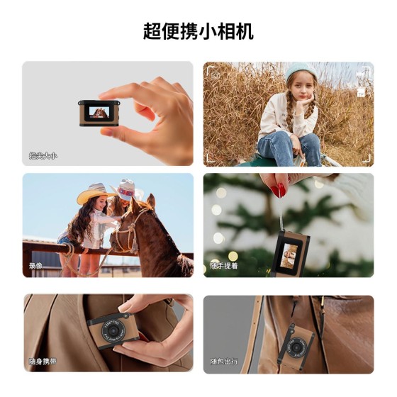 工厂现货迷你相机便携高清学生随身数码小相机圣诞节钥匙扣小相机