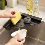 跨境水槽沥水架厨房三角杯架水池角落置物架家用沥水收纳架批发
