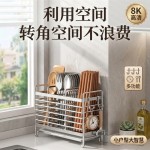 厨房置物架不锈钢筷子收纳盒筷子笼壁挂家用勺子筷子筒收纳架