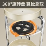 不锈钢厨房调料架调味架旋转置物架家用墙角台面油盐收纳架批发