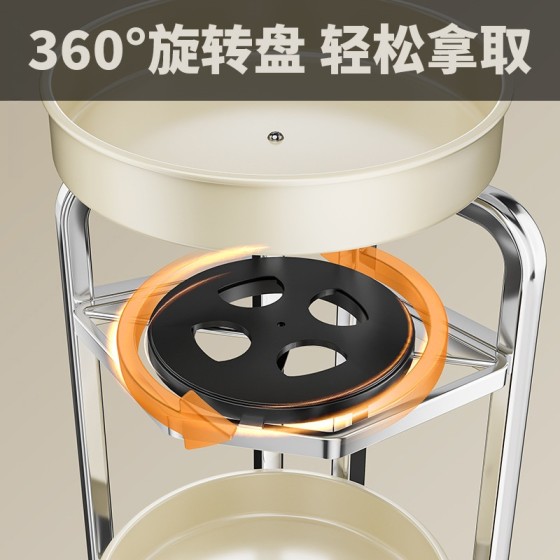 不锈钢厨房调料架调味架旋转置物架家用墙角台面油盐收纳架批发