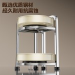 不锈钢厨房调料架调味架旋转置物架家用墙角台面油盐收纳架批发