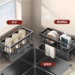 厨房置物架海绵沥水架水龙头洗菜池水槽洗碗用品抹布收纳沥水架YX