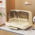 碗架奶瓶收纳盒沥水防尘收纳箱带盖架子水杯子沥水架碗碟收纳架