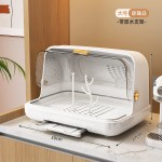 碗架奶瓶收纳盒沥水防尘收纳箱带盖架子水杯子沥水架碗碟收纳架