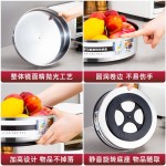 加厚不锈钢厨房360°旋转式置物架调料架调味品收纳盒收纳架神器