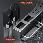 加厚刀架免打孔厨房置物架厨房用品多功能壁挂式筷子筒菜刀具收纳