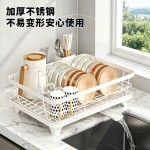 304不锈钢碗碟收纳架沥水篮厨房水槽旁放碗筷置物架碗盘沥水架