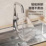 厨房葱姜蒜收纳筐置物架浴室吊篮挂篮卫生间墙上可视收纳篮收纳盒