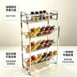加粗碳钢架子厨房调味架桌面置物架免安装多层收纳架台面储物架子