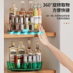 厨房置物架旋转调料置物架多功能家用佐料调味瓶调料架桌面收纳架