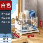严选厨房沥水碗碟架碗筷刀叉水杯餐盘收纳架可折叠导水双层碗架
