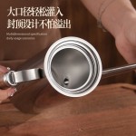食品级304不锈钢油壶家用带过滤网耐高温厨房专用不挂油罐壶加厚