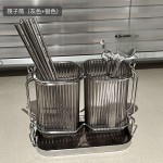 北欧筷子筒收纳盒家用壁挂式筷子勺子置物架台面筷笼厨房沥水筷篓