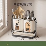 筷笼免打孔家用壁挂筷子架厨房台面沥水防霉筷子筒餐具收纳置物架
