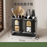 筷笼免打孔家用壁挂筷子架厨房台面沥水防霉筷子筒餐具收纳置物架