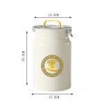 不锈钢米桶20斤防潮防虫带盖手提式密封米罐厨房米缸透视面粉家用
