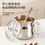 304不锈钢调料罐带盖防尘家用厨房调味罐盐罐鸡精芝麻酱储存罐