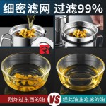 油壶不锈钢家用带盖装油瓶厨房储滤油瓶猪油渣油炸过滤网防漏