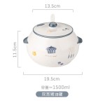 陶瓷猪油罐家用耐高温2025新款大号带勺带盖油泼辣罐子厨房调味罐