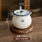 陶瓷猪油罐家用耐高温2025新款大号带勺带盖油泼辣罐子厨房调味罐
