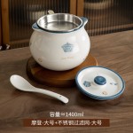陶瓷猪油罐家用耐高温2025新款大号带勺带盖油泼辣罐子厨房调味罐