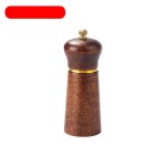 橡木胡椒研磨器实木质家用海盐黑胡椒磨仿古色西餐研磨瓶调味罐