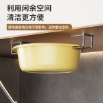 脸盆架不锈钢悬空收纳架多功能置物架锅盖案板悬挂架免打孔收纳架