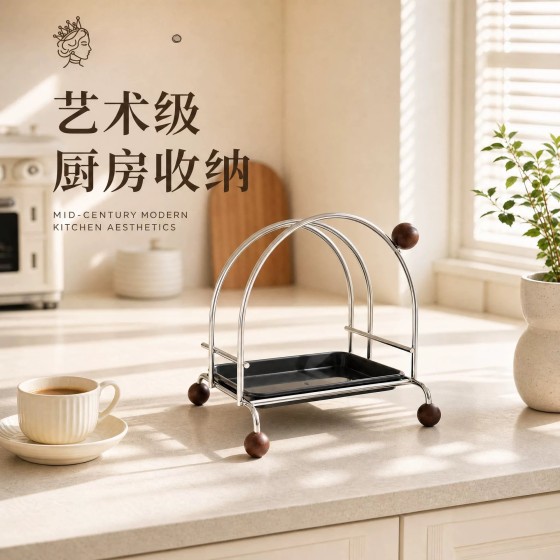 不锈钢菜板架砧板架案板收纳厨房置物架用品放锅盖的架子刀架