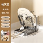 跨境厨房锅盖放置器家用餐具菜板置物架台面简约双层专用收纳架子
