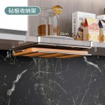 不锈钢厨柜置物架厨房锅盖砧板架橱柜隔板挂架办公桌多功能收纳架