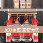不锈钢厨柜置物架厨房锅盖砧板架橱柜隔板挂架办公桌多功能收纳架