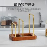 实木多功能砧板架锅盖架一体家用厨房菜板案板收纳架免打孔置物架