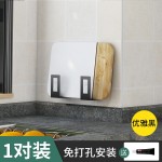 锅盖架壁挂式厨房置物架免打孔放锅盖神器菜板案板砧板收纳不锈钢