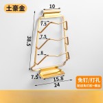 太空铝免打孔锅盖架壁挂放菜板砧板案板收纳架锅盖带接水盘置物架