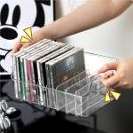 专辑展示架亚克力桌面分格cd碟片黑胶唱片磁带影碟光盘储存收纳盒