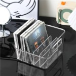 专辑展示架亚克力桌面分格cd碟片黑胶唱片磁带影碟光盘储存收纳盒