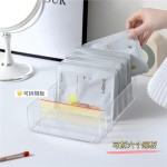 眼影盘收纳盒子粉饼分隔格亚克力透明桌面彩妆腮红化妆品置物架子