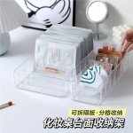 眼影盘收纳盒子粉饼分隔格亚克力透明桌面彩妆腮红化妆品置物架子