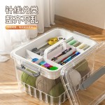 针线盒大容量带盖透明多功能缝补工具收纳盒家用缝衣针线包收纳箱
