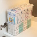 卫生巾姨妈巾防潮收纳盒卫生间浴室柜下洗漱台密封整理马桶储物盒