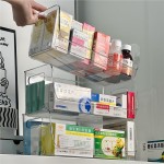 透明药箱家庭装药品收纳盒多层药物整理盒置物架大容量医药箱家用