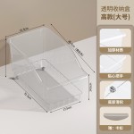 跨境透明斜口储物收纳筐带轮零食杂物收纳箱冰箱多功能橱柜收纳盒