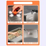 食品级饺子盒304不锈钢保鲜盒冰箱密封盒带盖盒子冷冻储藏盒批发