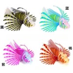 鱼缸造景装饰品夜光仿真狮子鱼景观水族仿真荧光水母硅胶仿真鱼