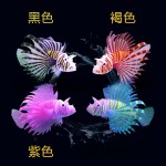 鱼缸造景装饰品夜光仿真狮子鱼景观水族仿真荧光水母硅胶仿真鱼